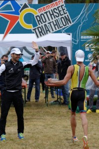 Tobias Heining gewinnt den Memmert Rothsee Triathlon 2014