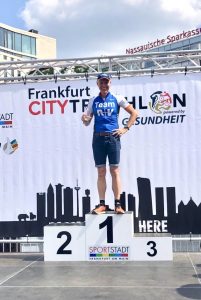Andreas Bode auf Platz 1 beim City Triathlon 2019