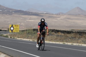 Martin Eberlein auf der Radstrecke des Ironman Lanzarote