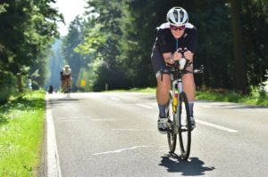 Wiebke Reineke auf der Radstrecke des DATEV Challenge Roth powered by Hep