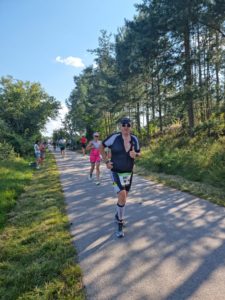 Norbert Walter auf der Laufstrecke des DATEV Challenge Roth powerde by Hep