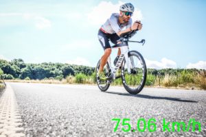 Mathias Burgstaller auf der Radstrecke des Ironman Frankfurt