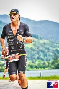 Christian Vordermayer auf der Laufstrecke des IM 70.3 Zell am See