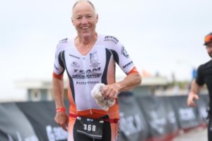 Andreas Bode auf der Zielgeraden des Ironman 70.3 New York City
